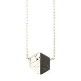 Balanced Geometry Necklace - Black
