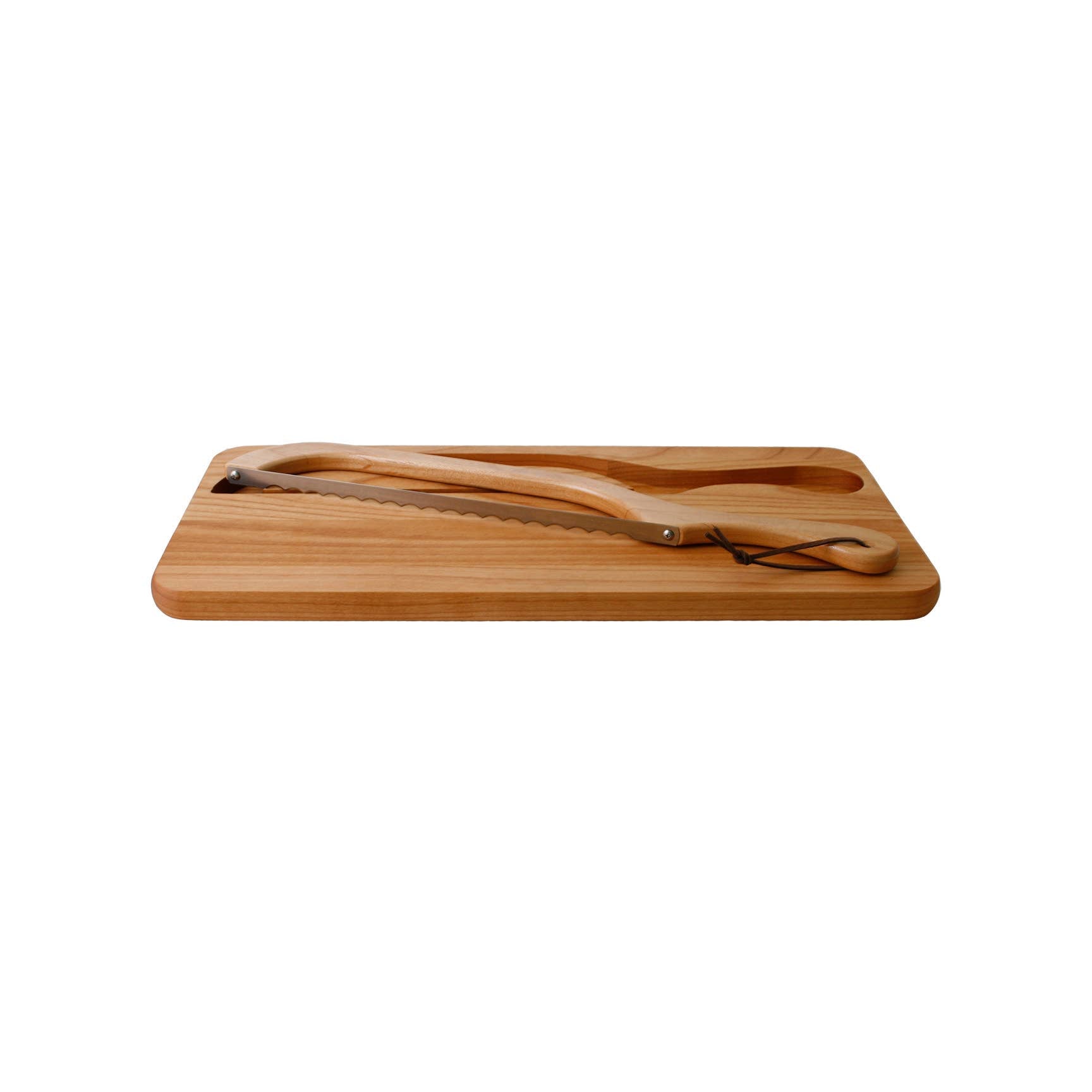 Alder Bread Knife Board And Bread Slicer (Right Handed)