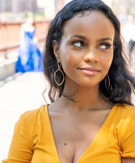 Almond Drop Earrings
