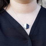 Balanced Geometry Necklace - Black