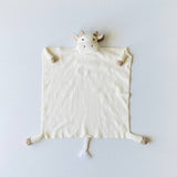 Cow- Organic Baby Lovey Security Blanket Cuddle Cloth
