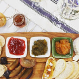 Tasting Board with White Bowls