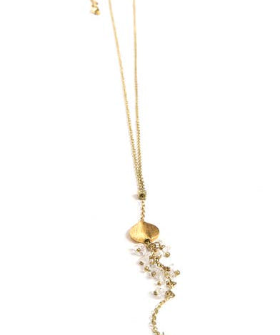 Delicate Dangle Crystal Stone Necklace