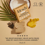 Coconut Oil Shampoo & Conditioner Bar Combo for Dry Damaged Hair