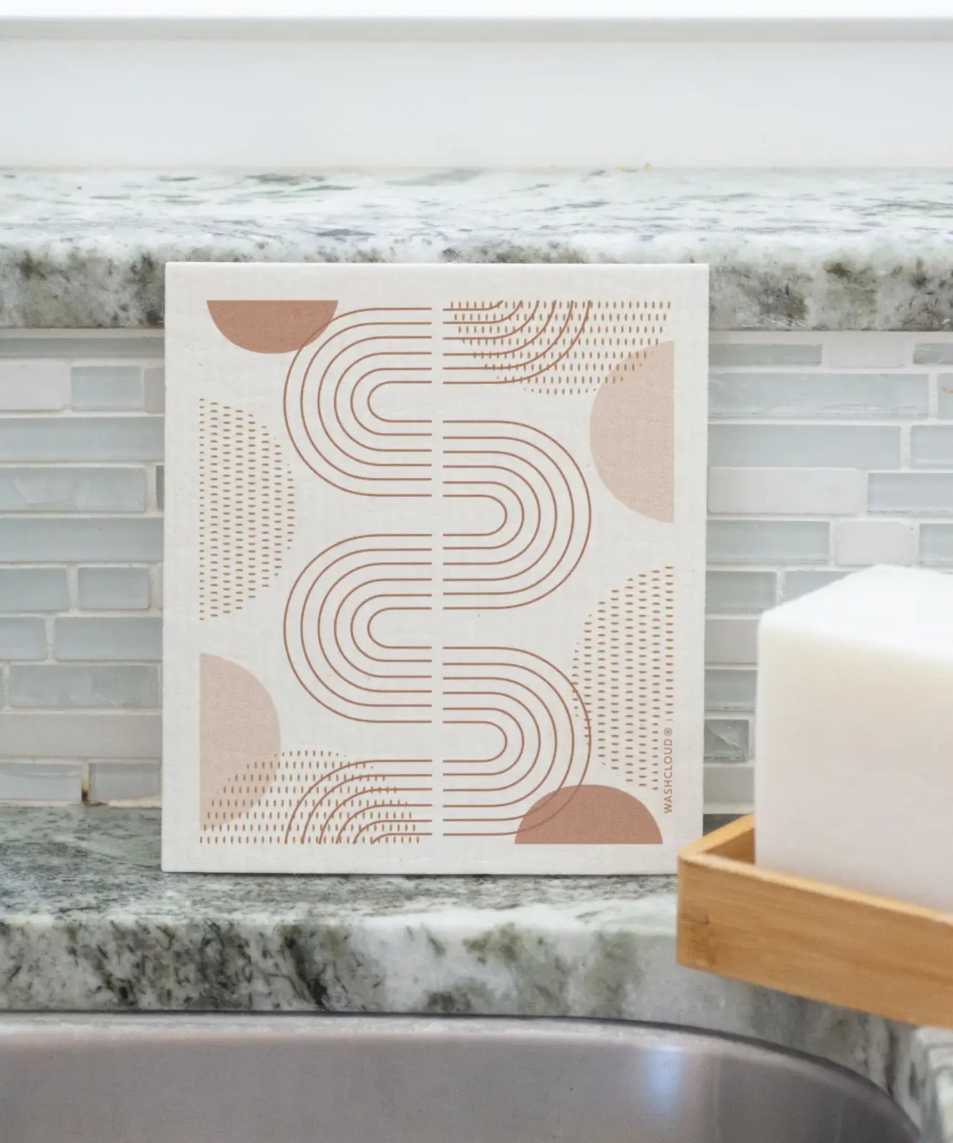 WASHCLOUD® MODERN TRACKS™ Swedish Dish Cloth - No Tox Life