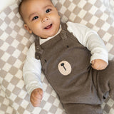 Bear Sweater Knit Baby Overall & Bodysuit Set (Organic)