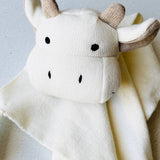 Cow- Organic Baby Lovey Security Blanket Cuddle Cloth