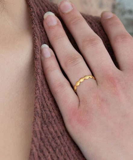 Bubble Ring - Brass