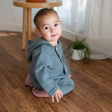 Hooded Double Button Baby Coat Jacket (Organic) 4 Colors
