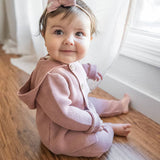 Hooded Double Button Baby Coat Jacket (Organic) 4 Colors