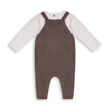 Bear Sweater Knit Baby Overall & Bodysuit Set (Organic)