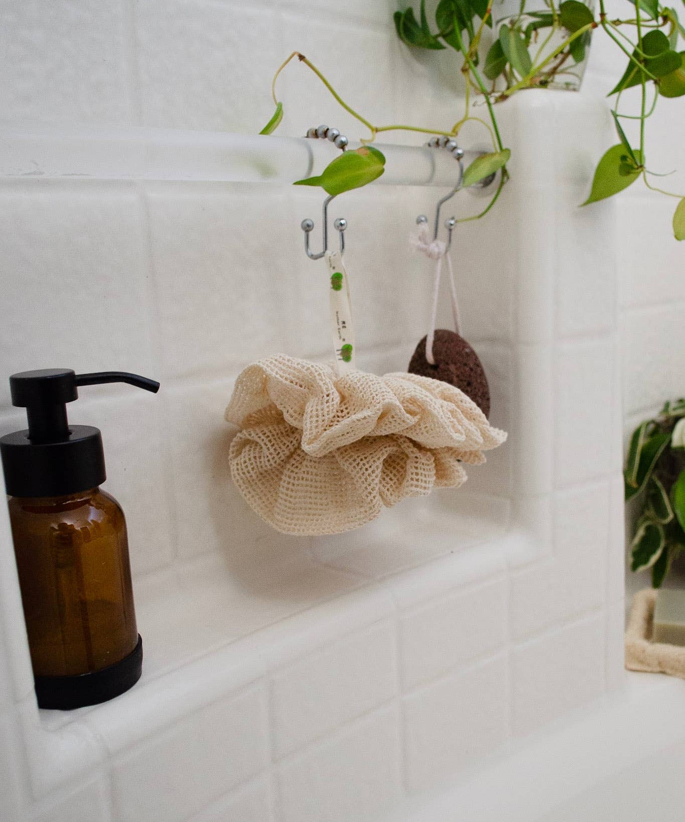 Reusable Cotton Shower Pouf
