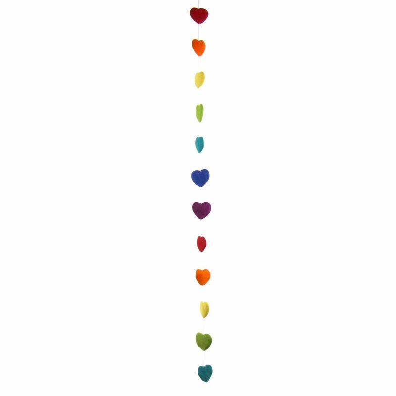 Heart Felt Garland - Kids' Room Decor